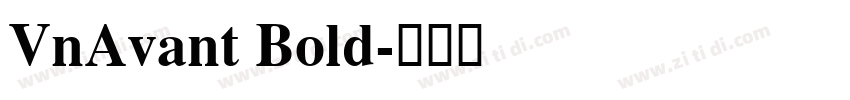 VnAvant Bold字体转换